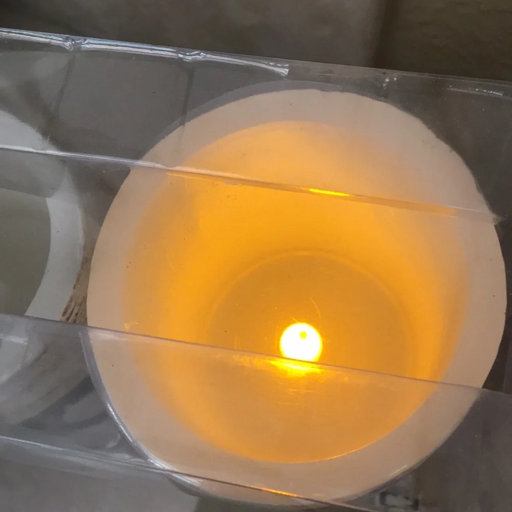 3 piece Christmas JOY Led Flameless Pillar Candle
